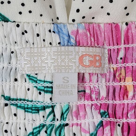 GB Floral Tie Front Cut Out Flowy Summer Tank‎ Dress S NWT - Picture 7 of 11